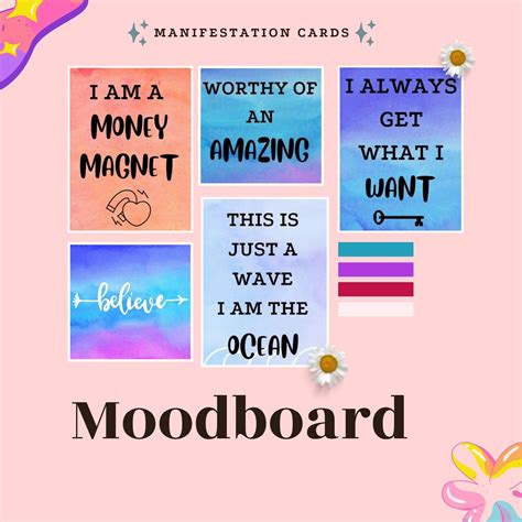 Affirmation Cards Printable Positive Affirmation Card Manifesting Kit