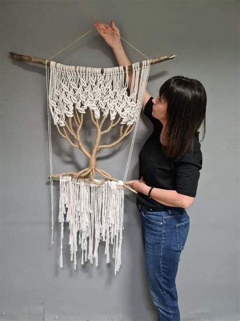 Drzewo życia makrama | Macrame patterns, Macrame knots pattern, Vintage ...