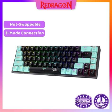 Redragon K Pro Se Mode Wireless Rgb Gaming Keys Hot Swappable Compact Mechanical