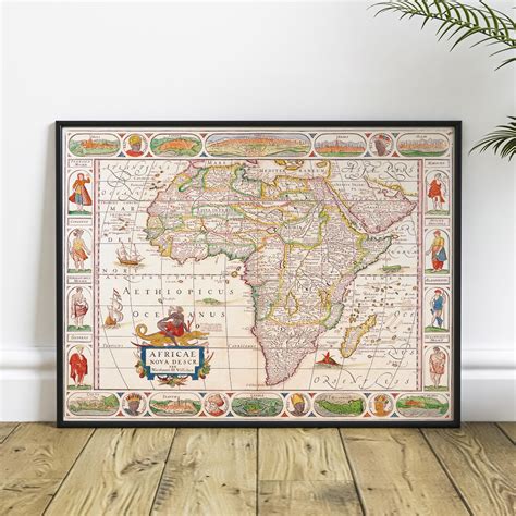 Map of Africa Antique Map of Africa Old Map of Africa Rare - Etsy