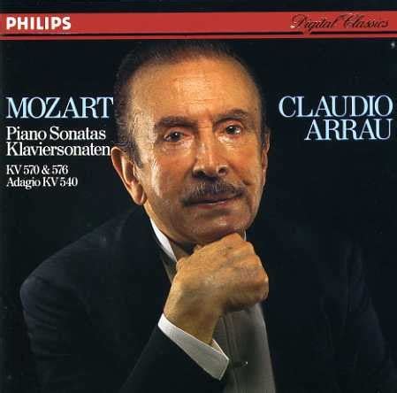 Mozart Claudio Arrau Piano Sonatas KV 570 576 Adagio KV 540