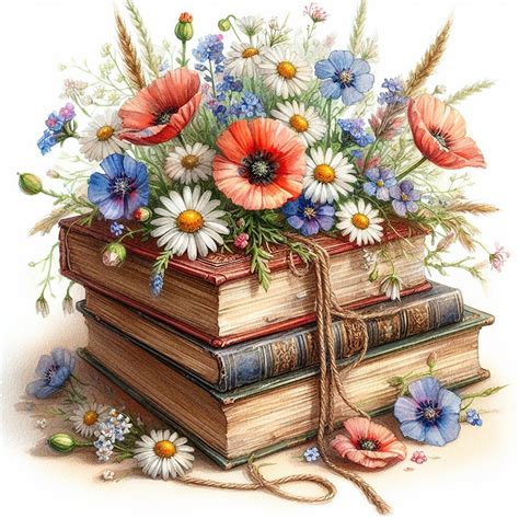 Download Book Nature Watercolor Royalty Free Stock Illustration