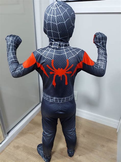 Fantasia Homem Aranha Miles Morales Infantil Elo