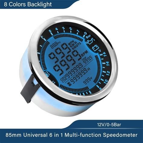 Universal In Multi Functional Gauge Gps Speedometer Tachometer Hour