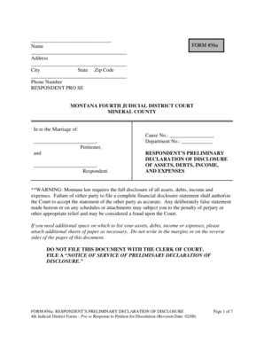 Fillable Online Co Mineral Mt PacketD FORM56a Doc Co Mineral Mt Fax