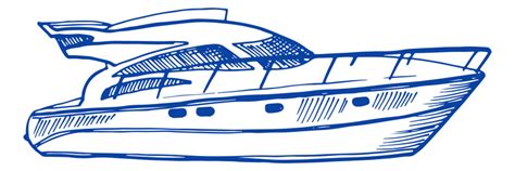 Speed Boat Sketch Fast Motor Ship Icon Royalty Free Vector