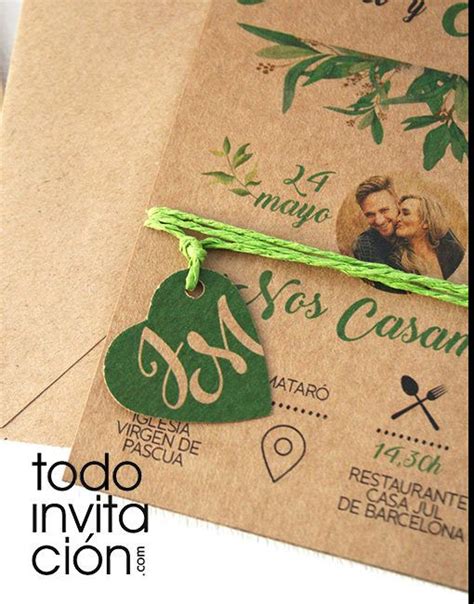 Invitaci N Spring Kraft Todoinvitacion Invitaciones Y Detalles