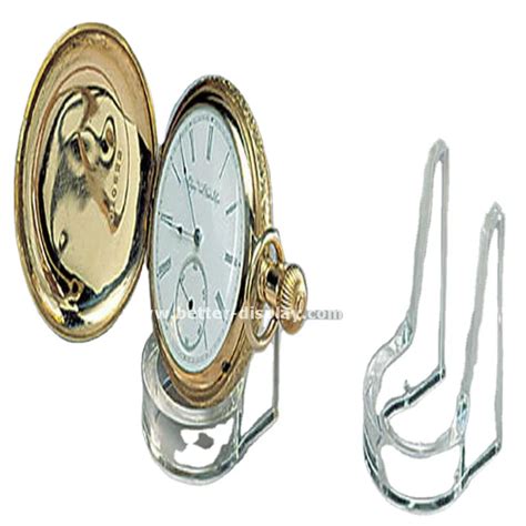 Clear Acrylic Plastic Pocket Watch Display Stand