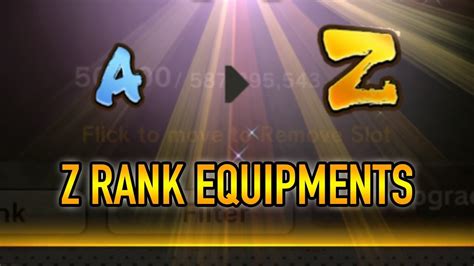 Slot Removers How To Get Z And S Rank Equipments Easily F P