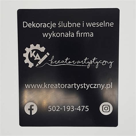 Tabliczka Reklamowa Z Logo Kreator Artystyczny