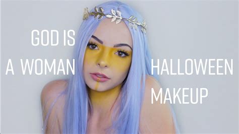 God Is A Woman Halloween Makeup Tutorial Kaylee Sulz Youtube