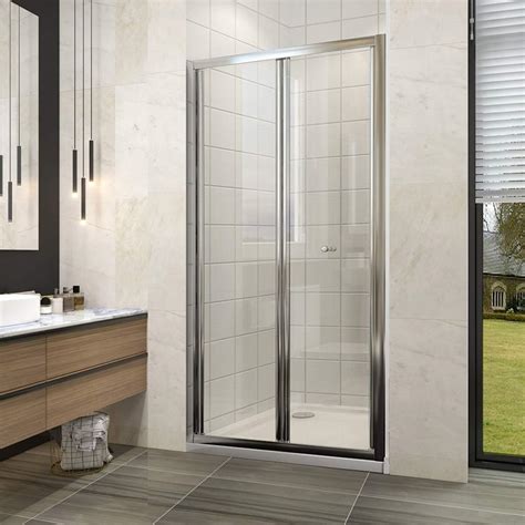 Elegant Bi Fold Glass Shower Enclosure Door Cubicle Screen Shower