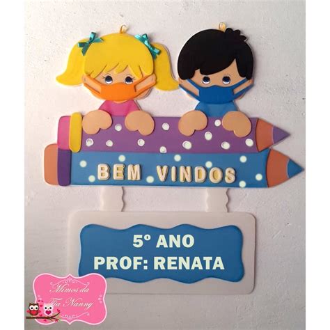 Placa De Porta Bem Vindos Em EVA Shopee Brasil