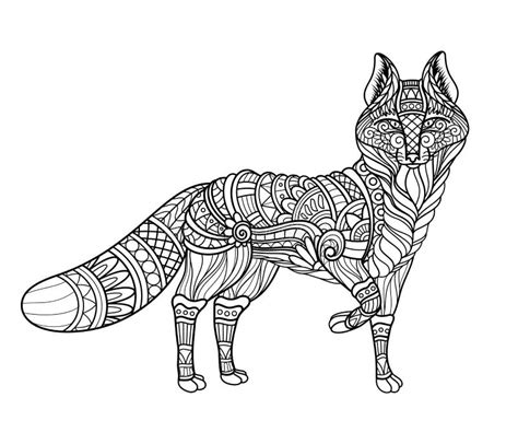 Red Fox Coloring Page Stock Illustrations 170 Red Fox Coloring Page Stock Illustrations