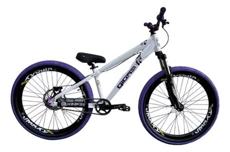 Bicicleta Gios Frx Evo Branca Roxa 26 Single Wheeling Grau