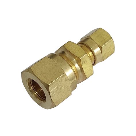 União Redução Tubo 6 mm x Tubo 4 mm em Latão Cód 445086