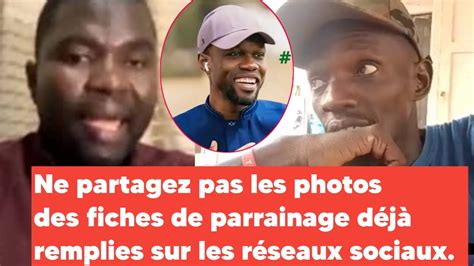 Amadou Ba Pastef Alerte Ne Partagez Pas Les Photos Des Fiches De