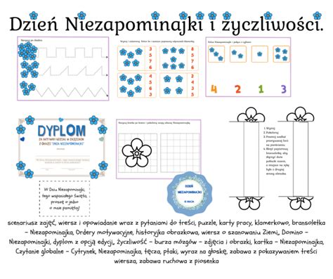 Dzie Niezapominajki I Yczliwo Ci Z Oty Nauczyciel