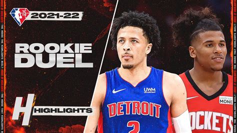 Cade Cunningham Vs Jalen Green Rookie Duel Full Highlights Youtube