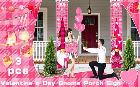 Amazon Valentines Day Decoration Gnome Valentine Porch Sign