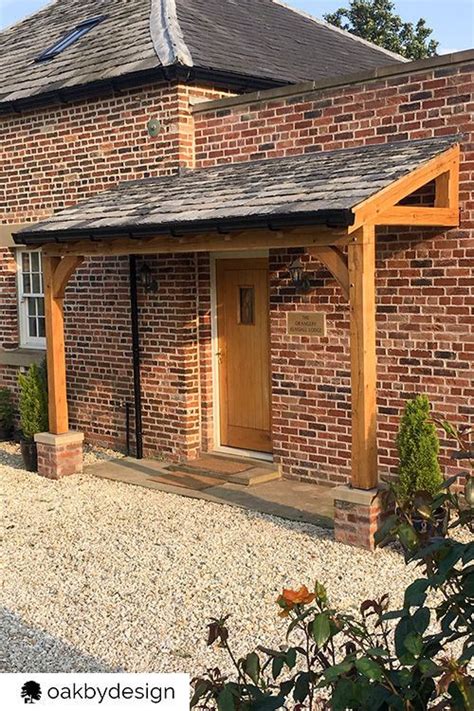 Lean To Oak Porch On Brick Pilasters Artofit