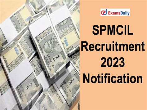 Spmcil Recruitment Notification Out Salary Rs Pm