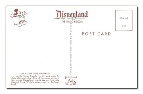 Disneyland Postcard Reference Guide