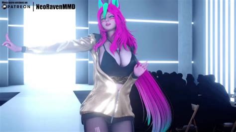 MMD BlackPink Shut Down Ahri Xayah Soraka Gwen Strip Ver