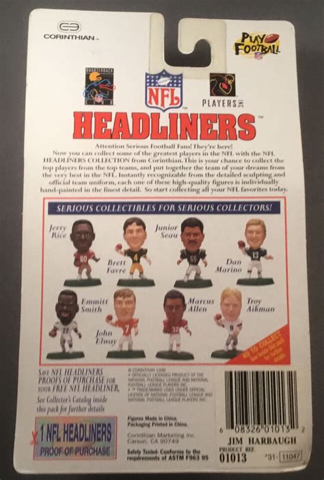 Corinthian Headliners Jim Harbaugh Nfl Indianapolis Colts Football