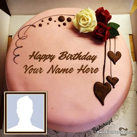 Happy Birthday Chocolate Cake With Name Edit And Photo