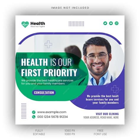 Premium Psd Healthcare And Medical Health Social Media Post Banner