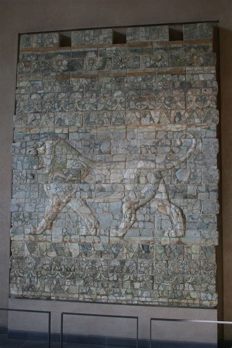 Passing Lion In Frieze Of Lions Glazed Bricks Achaemenid Flickr