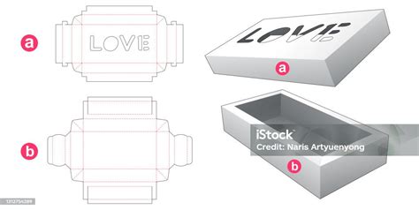 Kotak Kemasan Die Cut Template Ilustrasi Stok Unduh Gambar Sekarang