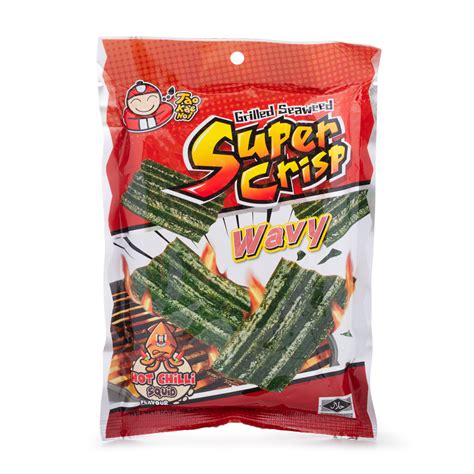 Get Tao Kae Noi Super Crispy Grilled Seaweed Hot Chili Squid Flavor