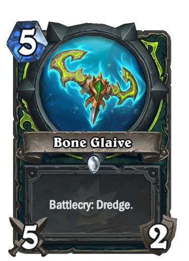 Bone Glaive Hearthstone Card Library