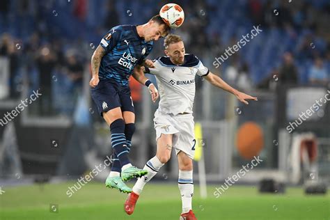 Arkadiusz Milik Wins Header Above Manuel Editorial Stock Photo Stock