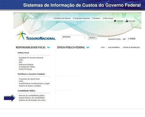 PPT Sistema De Custos Do Governo Federal PowerPoint Presentation