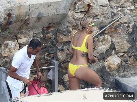 Rita Ora Sexy In Yellow Bikini In The South Of France AZNude