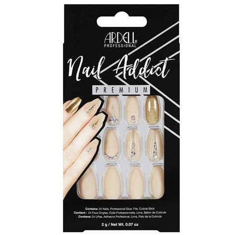 ARDELL Nail Addict Nude Jeweled 24 künstliche Glitzer Nägel mit