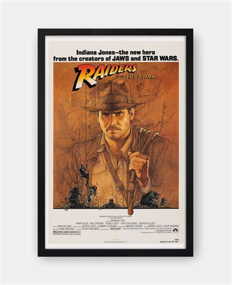 Indiana Jones Raiders of the Lost Ark (1981) Movie Poster - The Curious ...