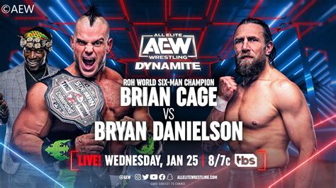 Bryan Danielson Vs Brian Cage Singles Match AEW Dynamite 173 WWE