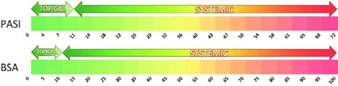 Pasi And Bsa Scales The Putative Limit Between The Use Of Topical And