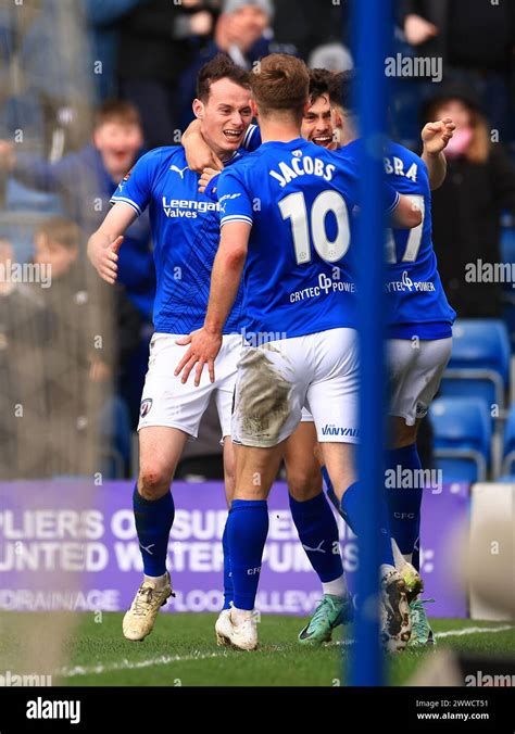 Liam Mandeville Of Chesterfield L Scores His Sides Second Goal Of The