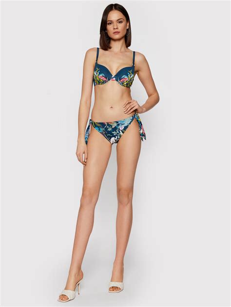 Triumph Bikini Oberteil Botanical Leaf Dunkelblau Modivo De