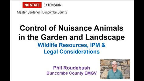 Control Of Nuisance Animals Resources Integrated Pest Management And