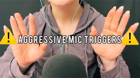 Asmr Fast And Aggressive Mic Triggers No Talking 🤐 With And Without Cover