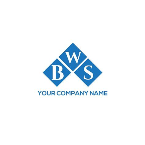 BWS letter logo design on white background. BWS creative initials ...