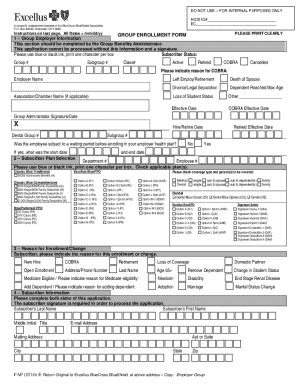 Fillable Online Blue Cross Excellus Claim Form Fax Email Print PdfFiller