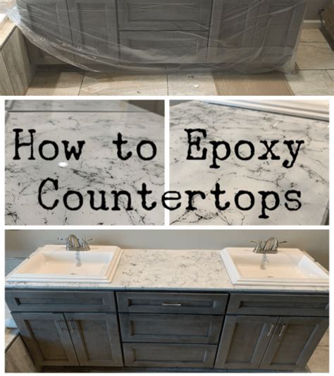 How To Faux Marble A Countertop With Epoxy Let S Paint Furniture