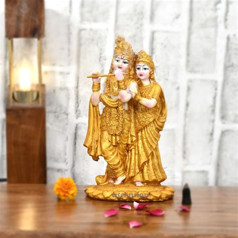 Buy Ascension Radha Krishna Ji Jugal Jodi Murti Poly Resin Marble